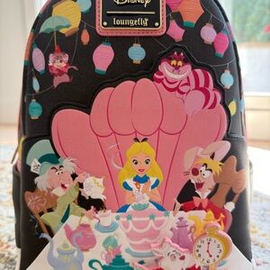 Disney x Loungefly Alice in Wonderland Pink Tea Party Mini Backpack